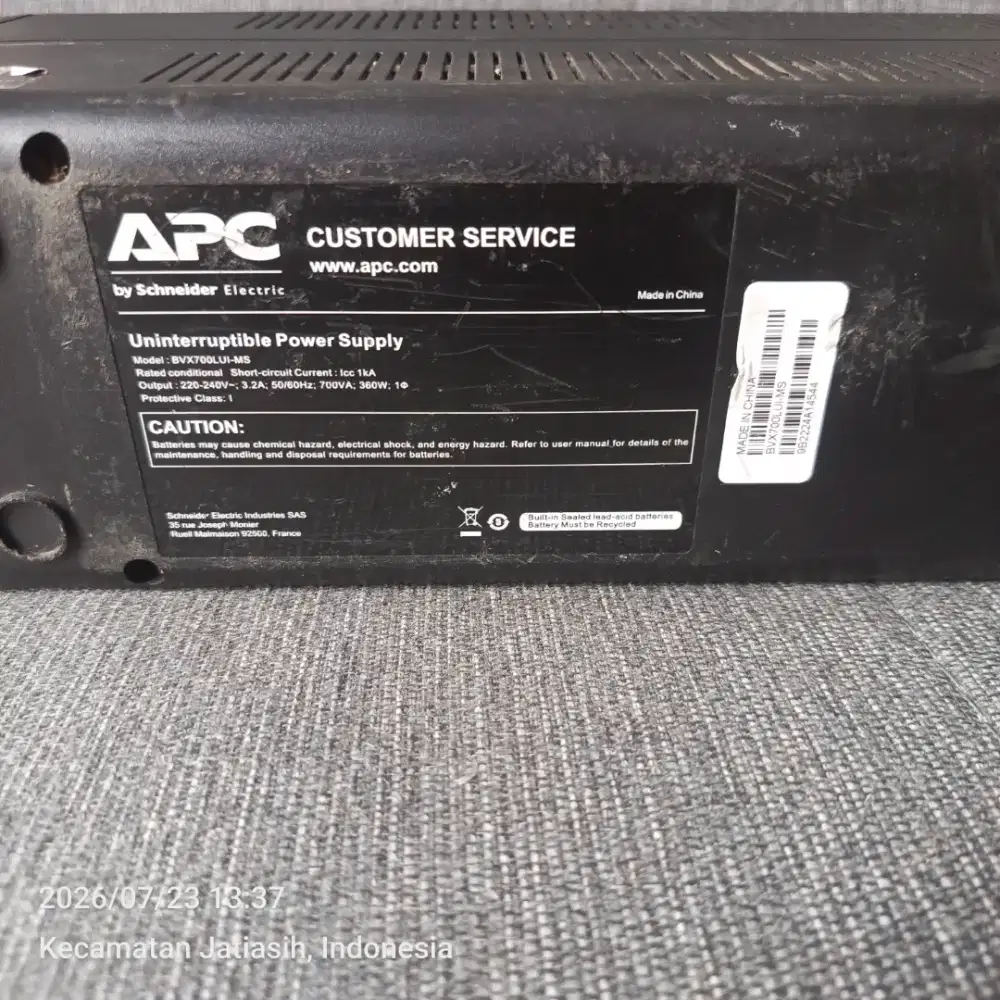 UPS APC BVX700LUI-MS