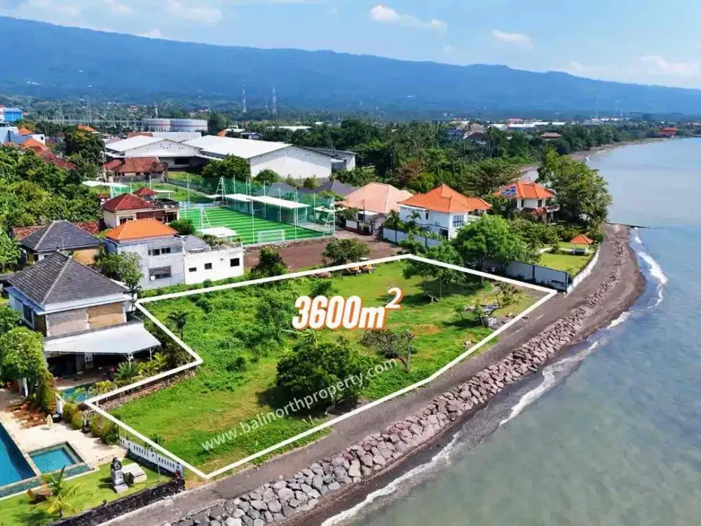 FOR SALE LAND 36 M2 BEACHFRONT  LOVINA, BALI
