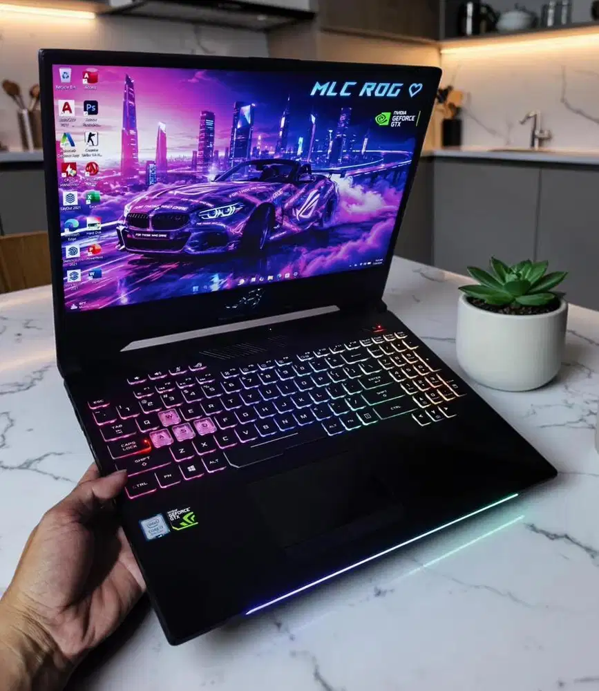 Asus Rog strix scar Core i7 Ram 16/256gb Ssd Dual Vga Siap Pakai COD