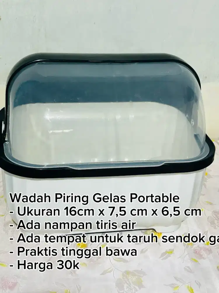 Wadah Piring Gelas Portable