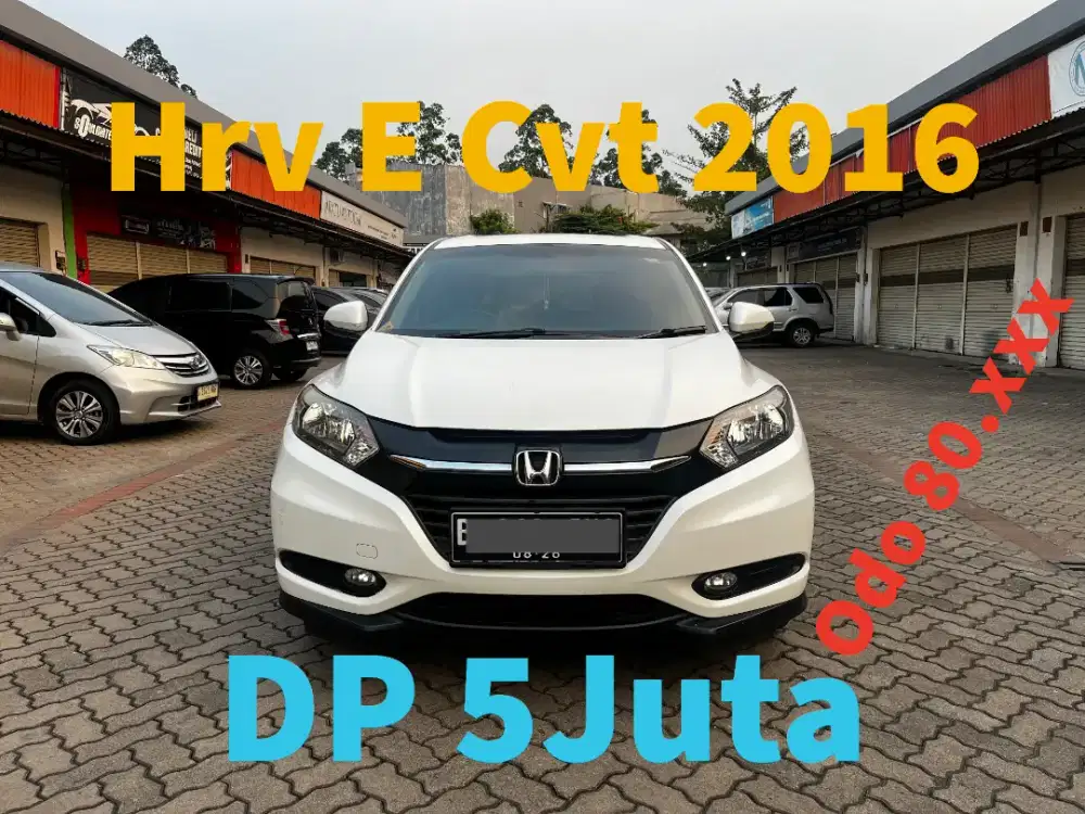 5JT HRV E 2016 CVT LOW KM 80RB WHITE EDITION ANTIK !!