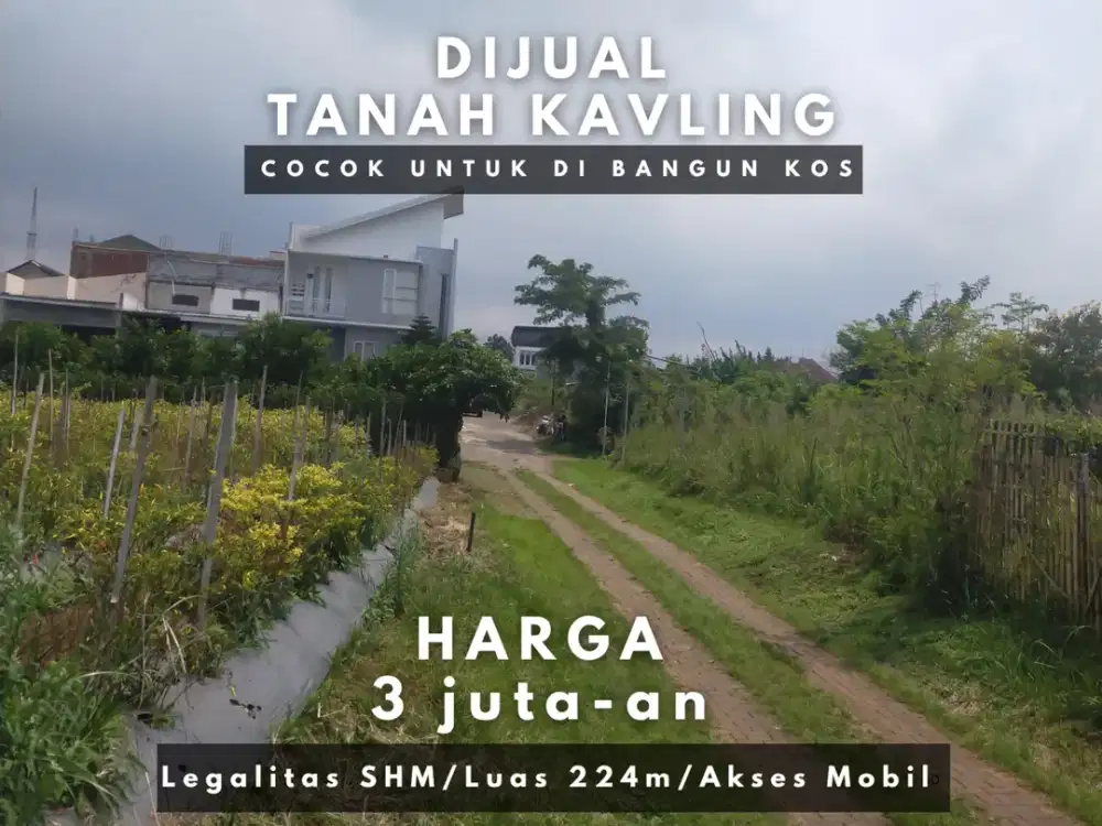 SHM Ready 5 Menit Kampus UMM Malang Cocok Dibangun Kost Akses 2 Mobil