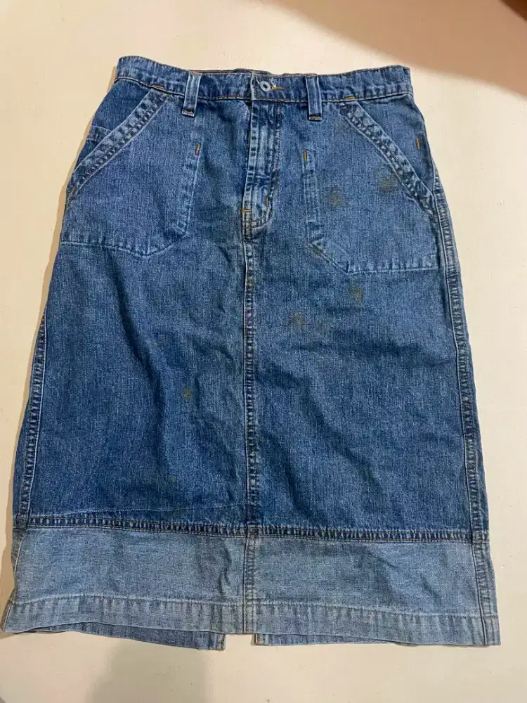 Rok span jeans dan celana jeans uk xl