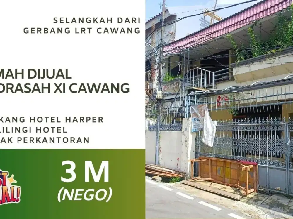 Rumah Dijual Cawang Madrasah 11