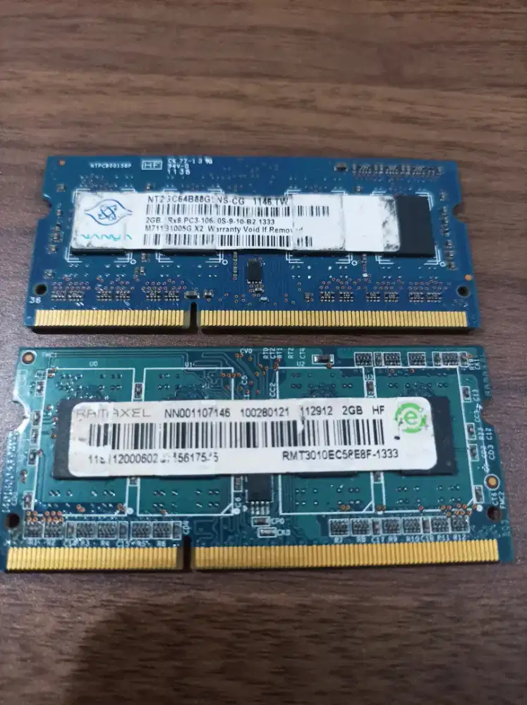 Ram Laptop DDR3 PC 10600 4 gb (2+2)