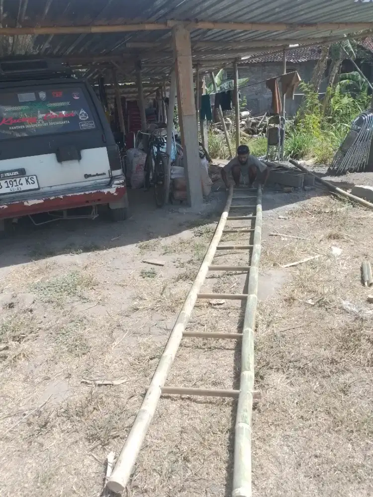 Tangga bambu 5 meter dan 3 mtr