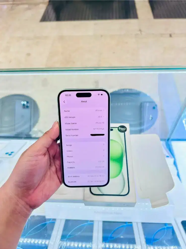 iPhone 15 128GB Green BH 82% ex iBox Resmi original Lengkap Fullset