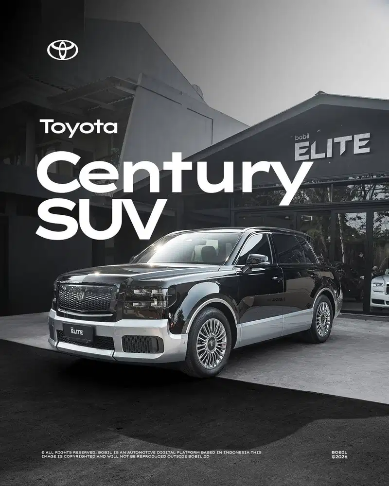 NIK 2025 Toyota Century SUV 3.5 PHEV Rinpo Black & Silver Two-Tone