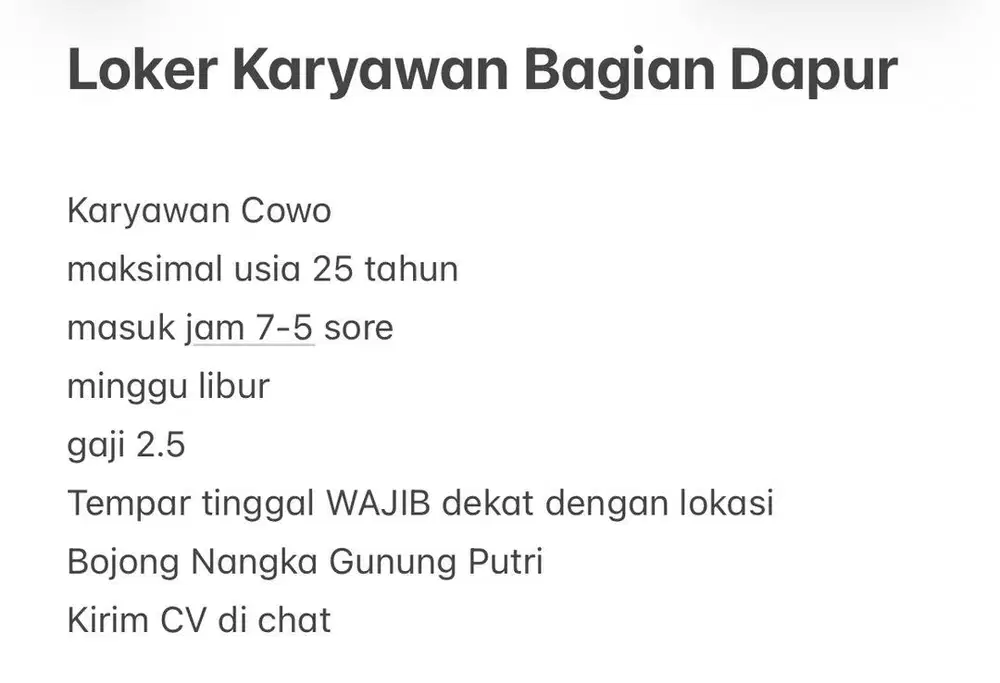 Loker Cowo Bag Dapur