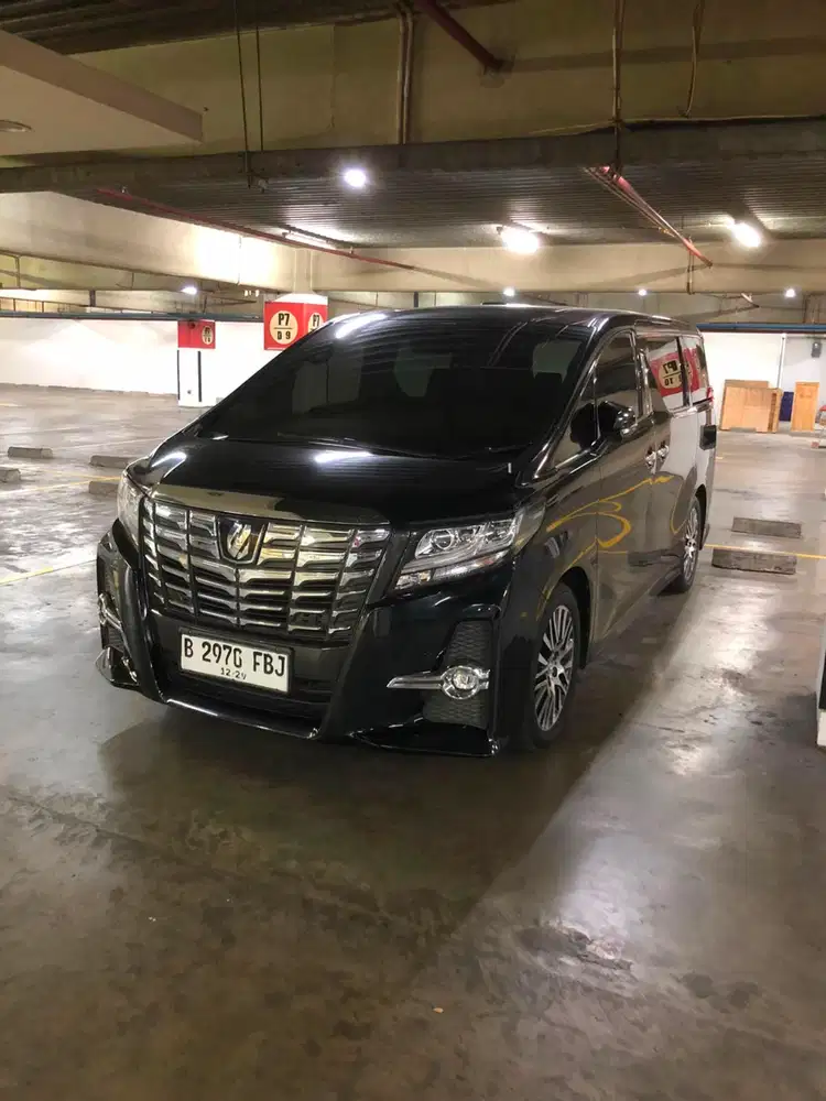 TOYOTA ALPHARD 2.5 SC PREMIUM SOUND JBL AT BENSIN 2015 HITAM KM110RB