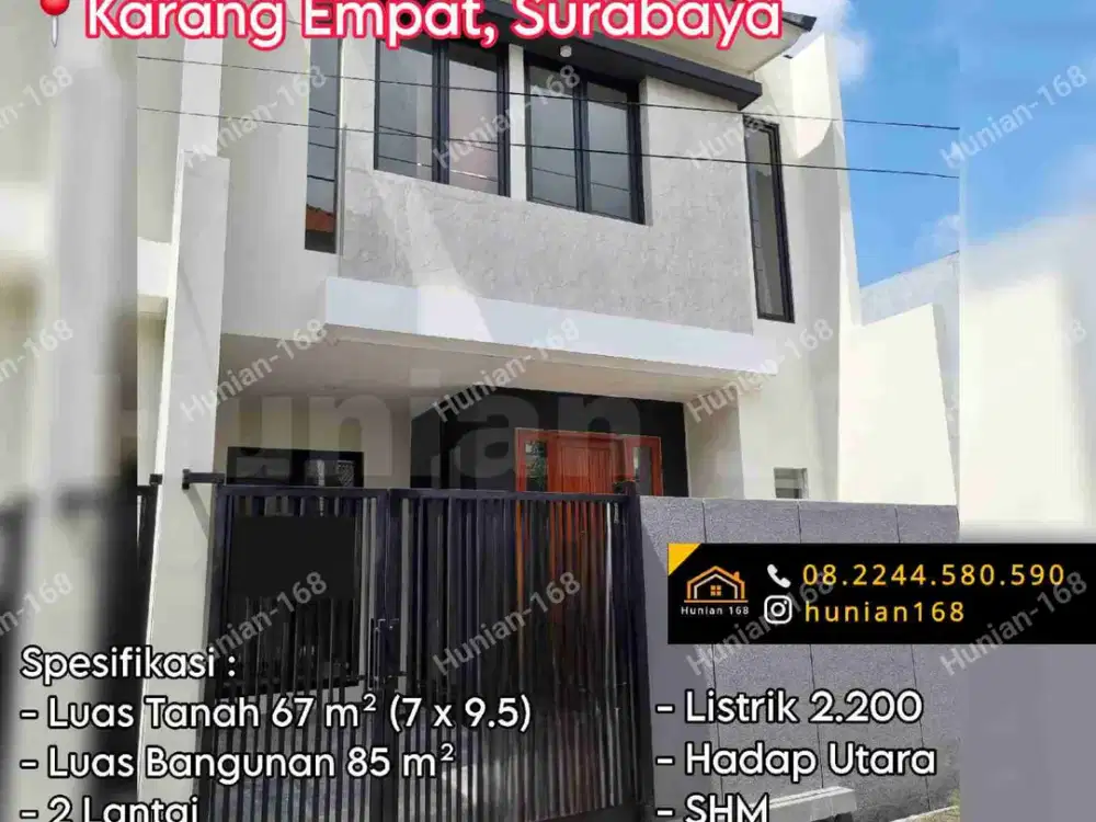 Jual Rumah Baru Perumahan Karang Empat Besar Asem Surabaya Timur Lebo Agung Ploso Timur Indah Virgo Leo Aries Gemini Kanser Scorpio Libra