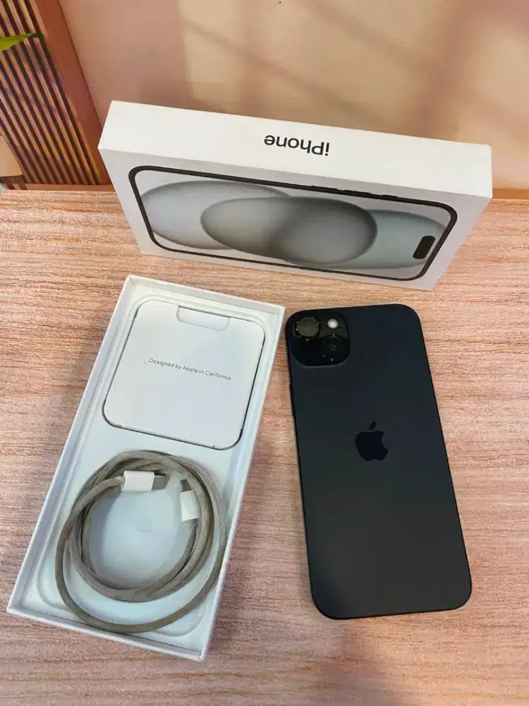 iPhone 15 Plus 512GB Black ex iBox bh 86% lengkap