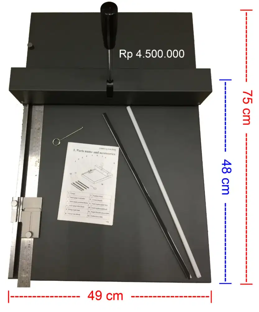 Mesin Rel Tekuk dan perforasi 2 in 1