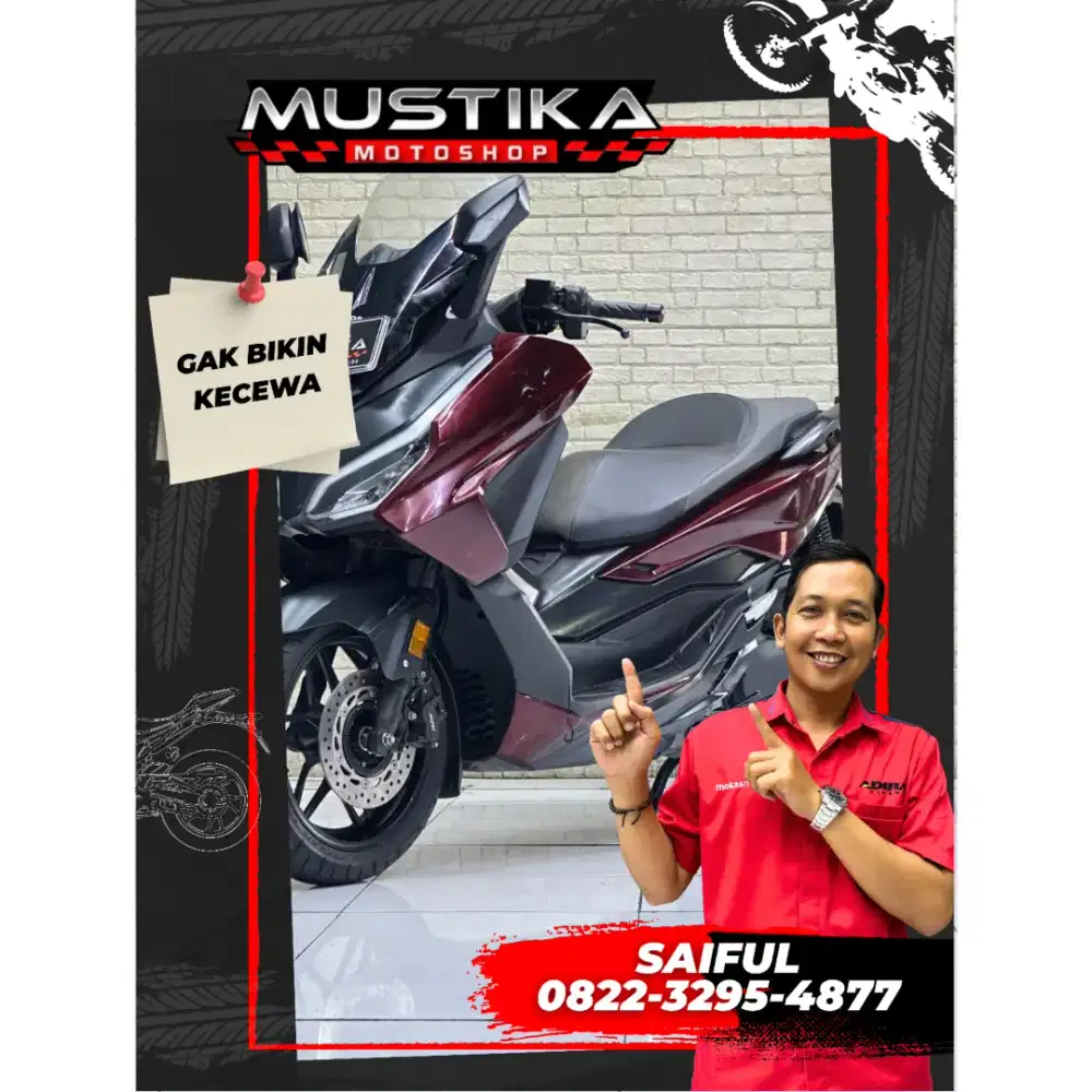 Perfect Condition!!Honda Forza 250cc ABS 2024 Red Plat Jatim-Mustika