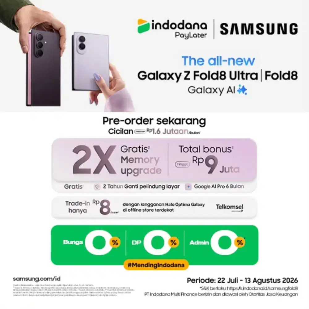 Promo PO Samsung Fold 8 & fold 8 ultra