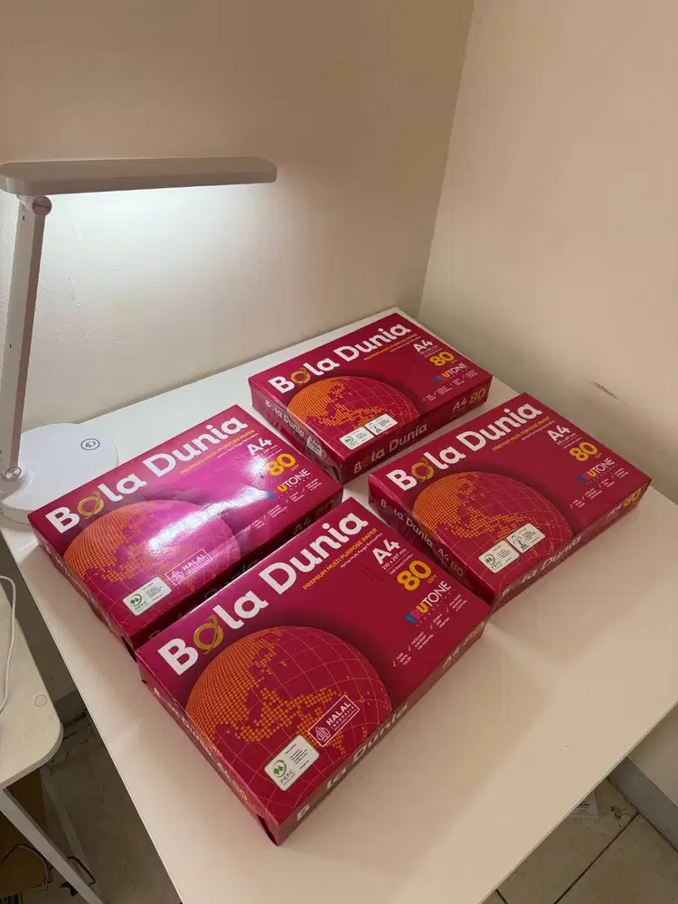 Jual 4 Rim Kertas A4 Bola Dunia 80 GSM - Harga Super Murah!