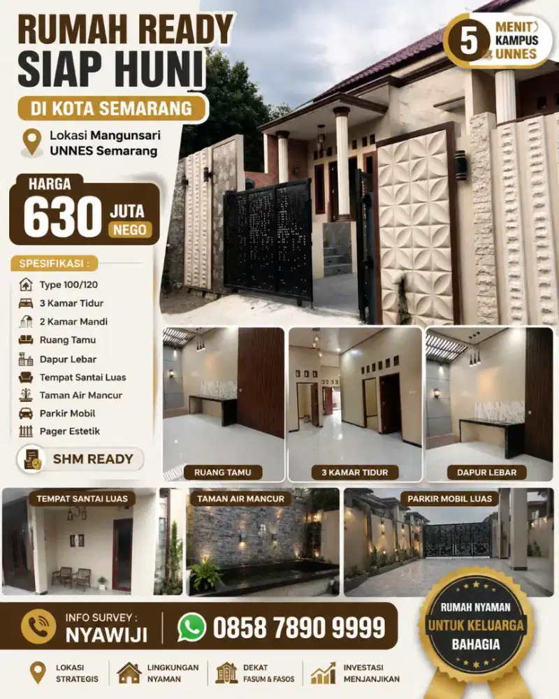 RUMAH ISTIMEWA SIAP HUNI SHM READY DI MANGUNSARI