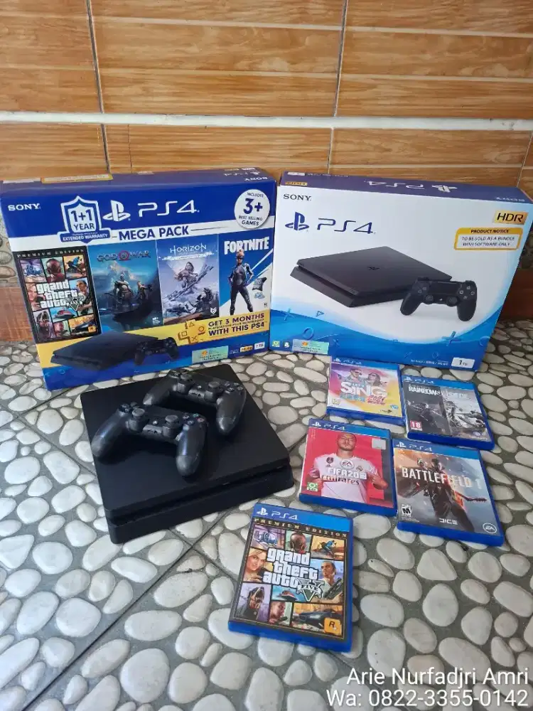 PS4 SLIM 1TB MEGAPACK SERI 22 FULLSET PS 4