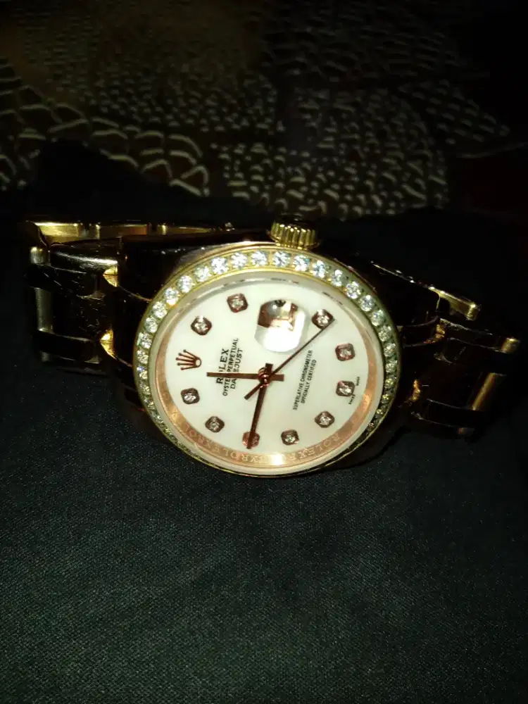 Jam Tangan Wanita fashion Gold Diamond - Inspired by Datejust 31