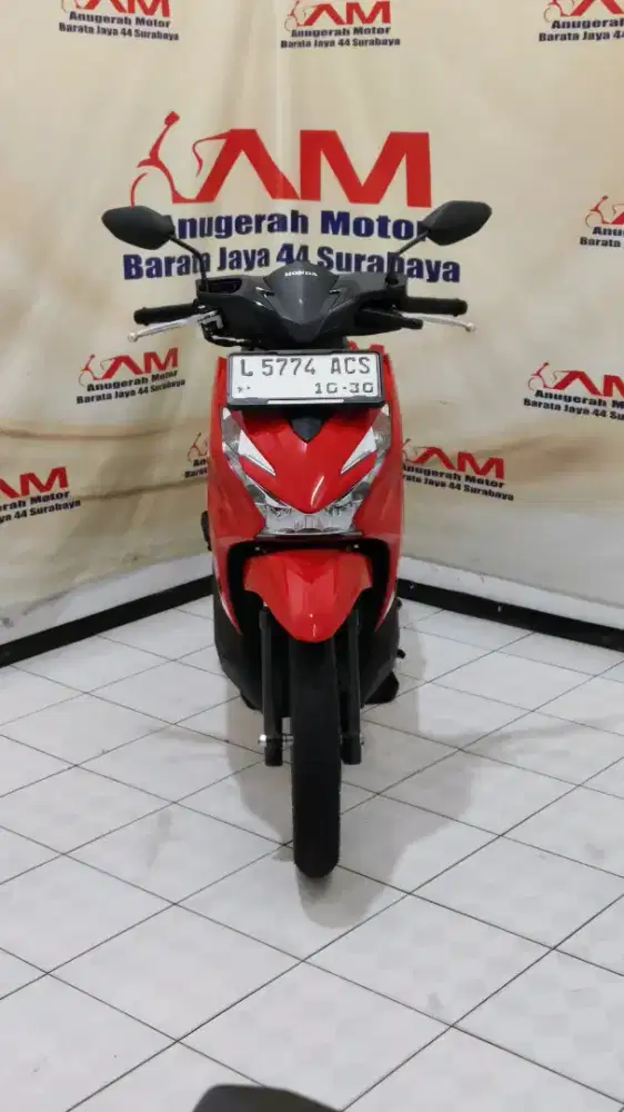 Km 6 Ribu Honda Beat CBS tahun 2025 warna Merah