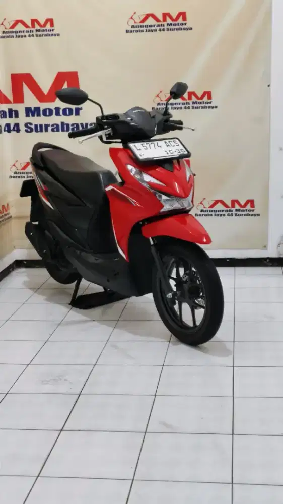 Ready Km 6 Ribu Honda Beat CBS tahun 2025 warna Merah