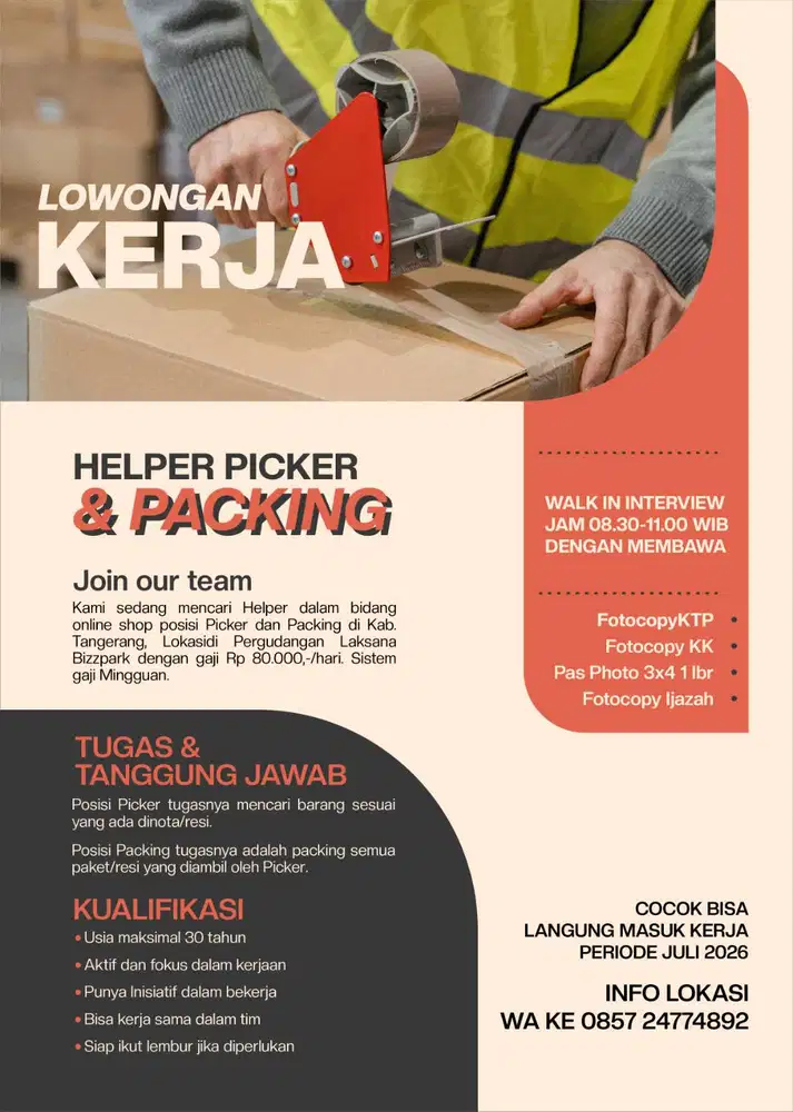Helper Picker & Packing