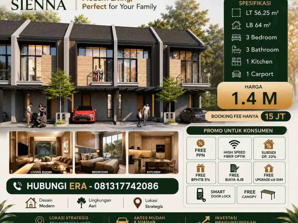 Dijual Rumah Type Sienna