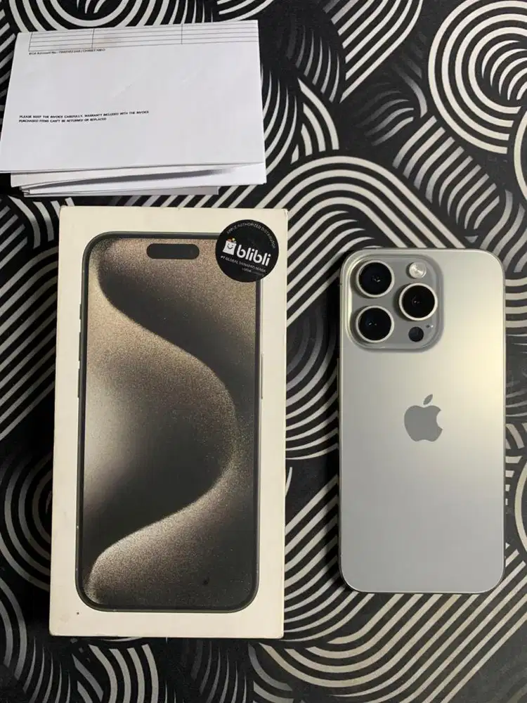 Iphone 15 pro max natural titanium ibox