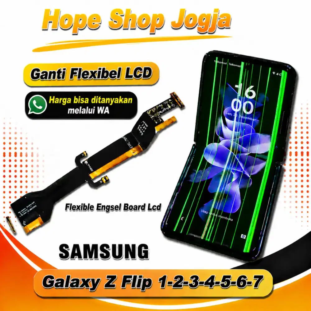 Flexibel LCD Samsung Z flip 1-2-3-4-5-6-7