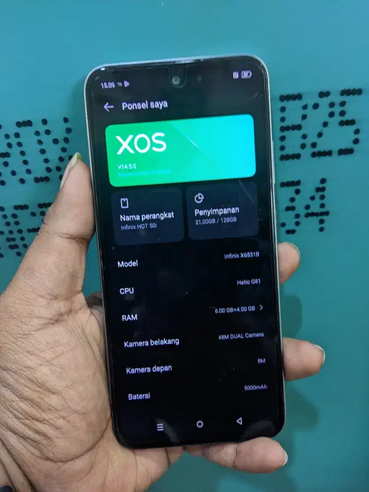 Infinix Hot 50i nfc 6gb 128gb no minus harga nett pass