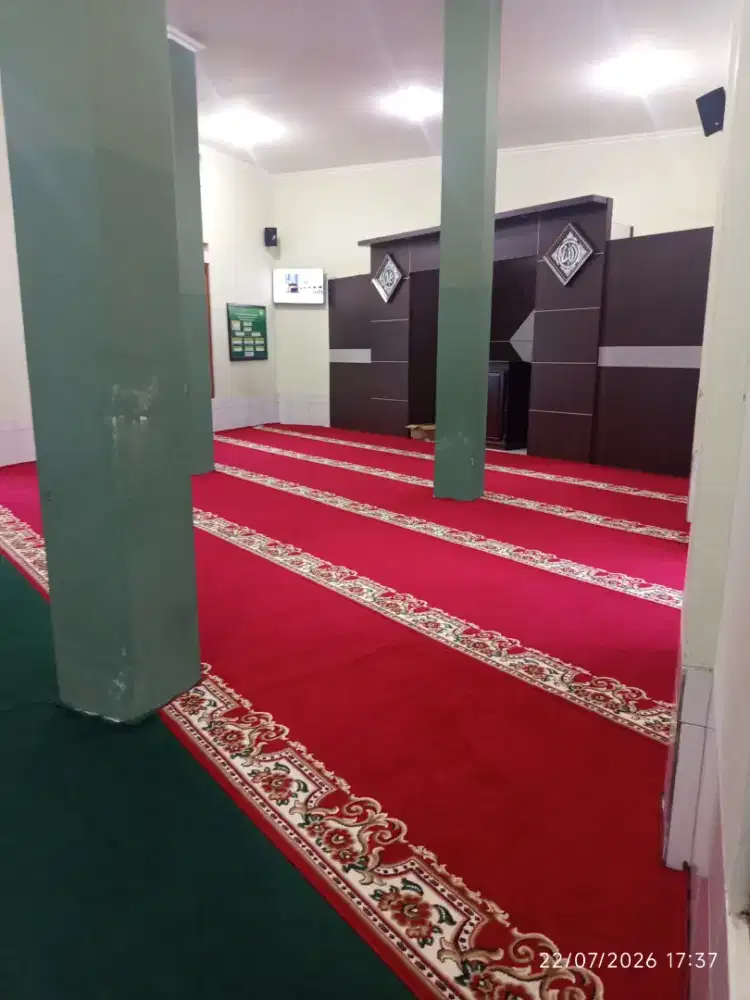 Karpet Masjid Tipe Majesty Merah Polos
