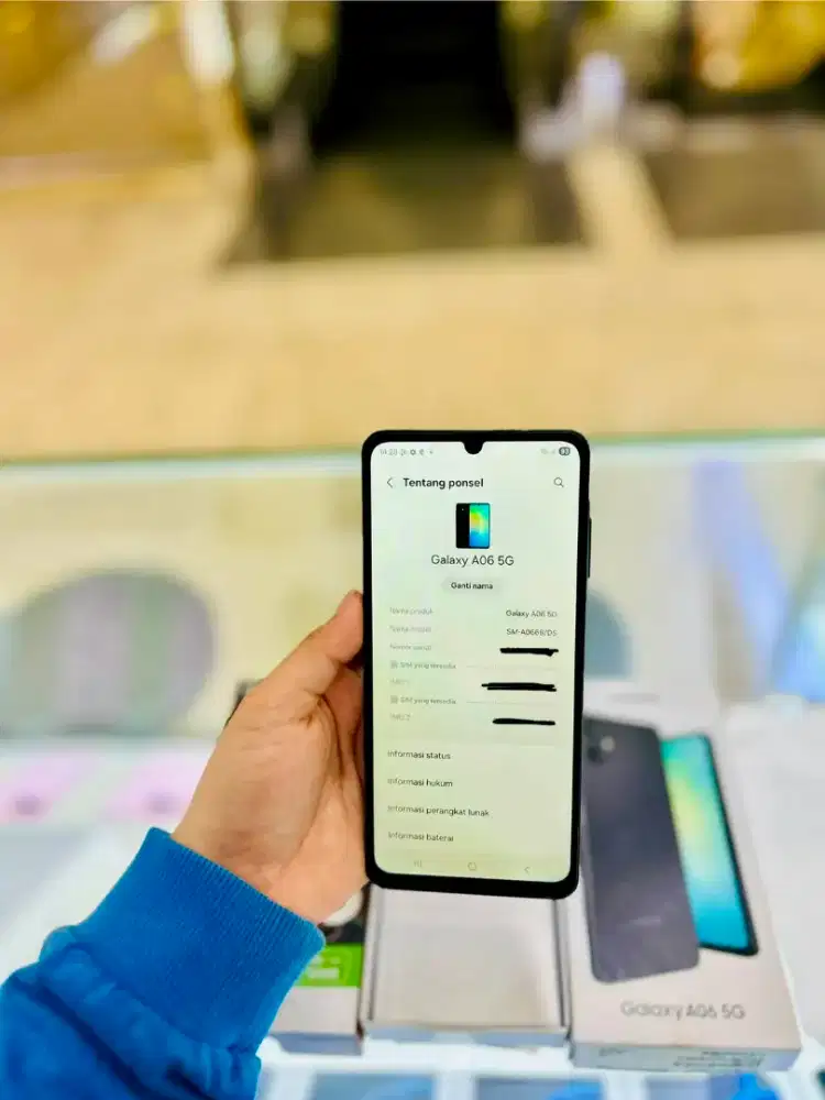 Samsung Galaxy A06 6/128GB 5G warna Black ex Sein resmi lengkap
