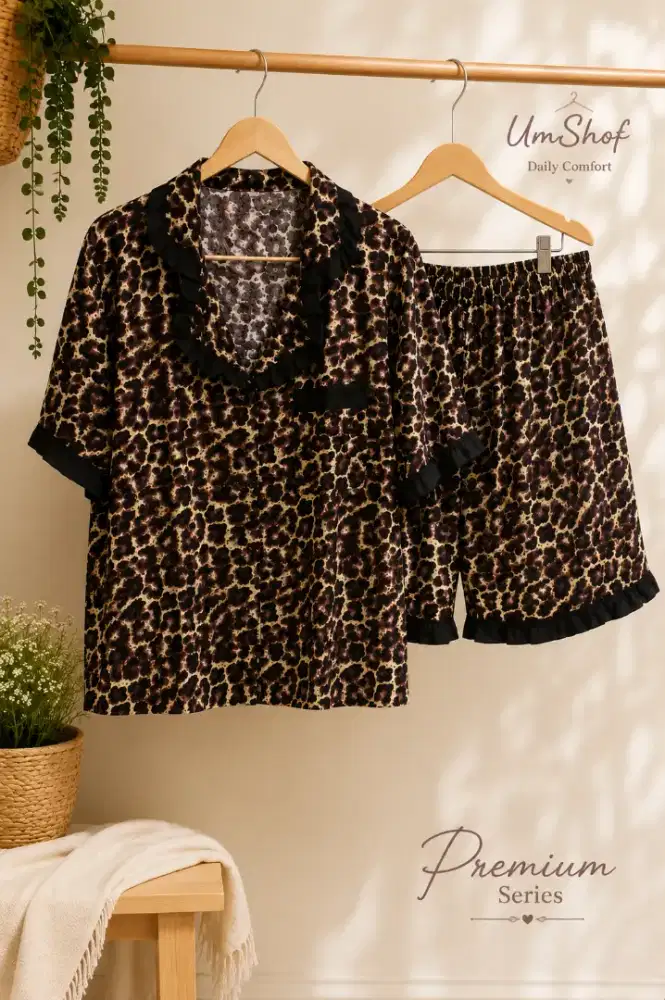 Piyama Stelan Hotpants Busui Rayon Premium