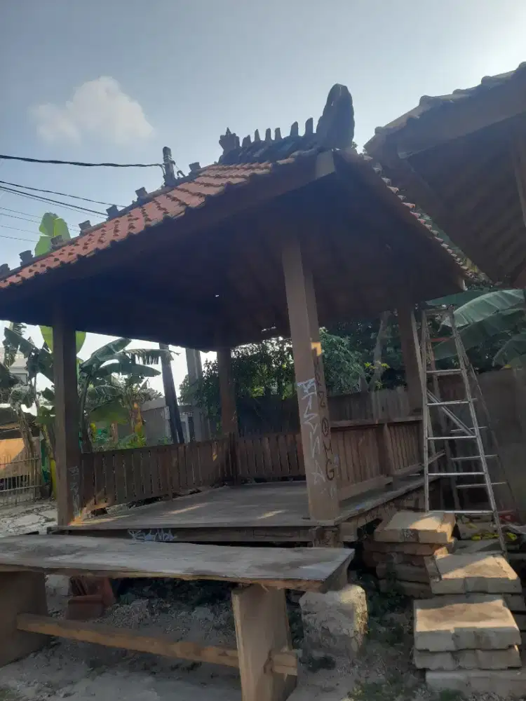 Gazebo kayu jati