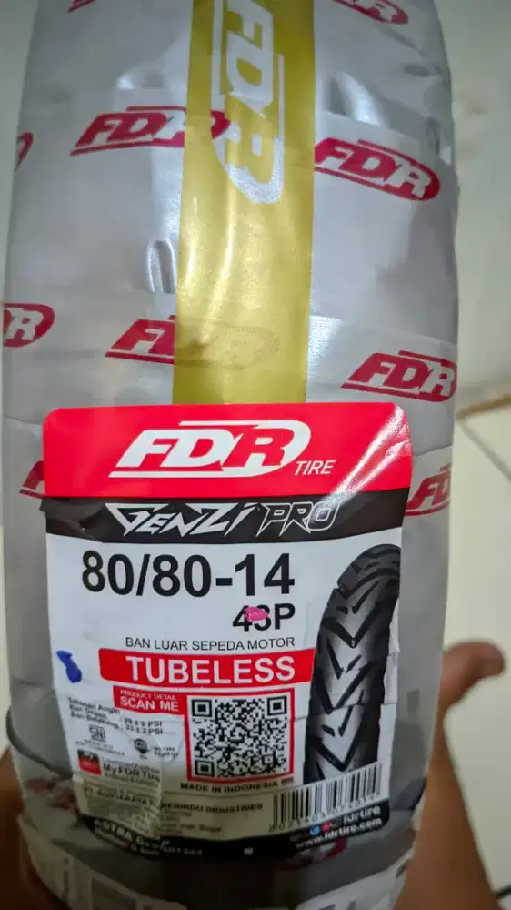 Ban tubeless fdr ring 14 uk 80/80