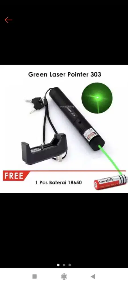 Laser hijau sorot jauh