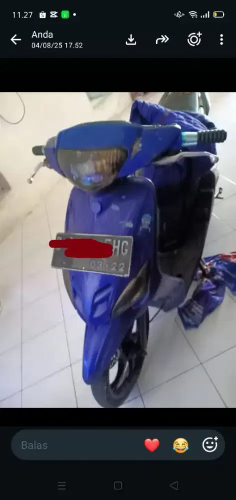 jual aja ni ..mtr Mio biru sporty . pajak mati