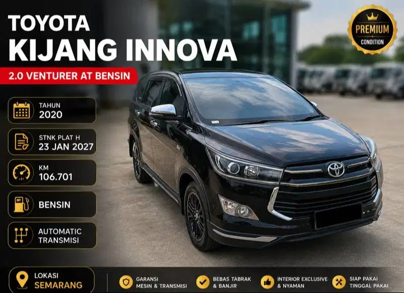 TOYOTA KIJANG INNOVA 2.0 VENTURER AT BENSIN