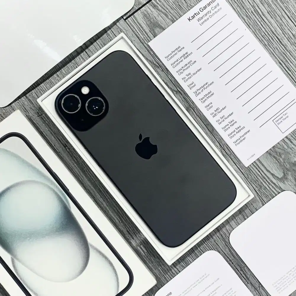 IPHONE 15 128GB BLACK RESMI IBOX/DIGIMAP