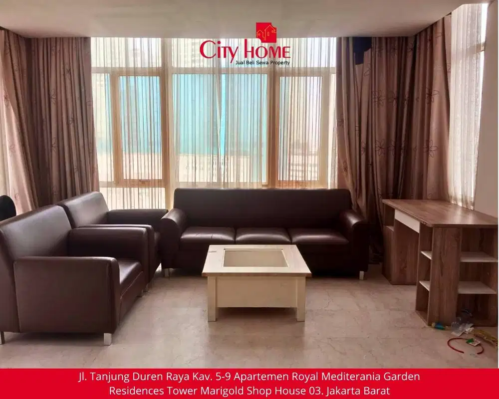 Sewa Apartemen Furnished di Royal Mediterania Garden Residences