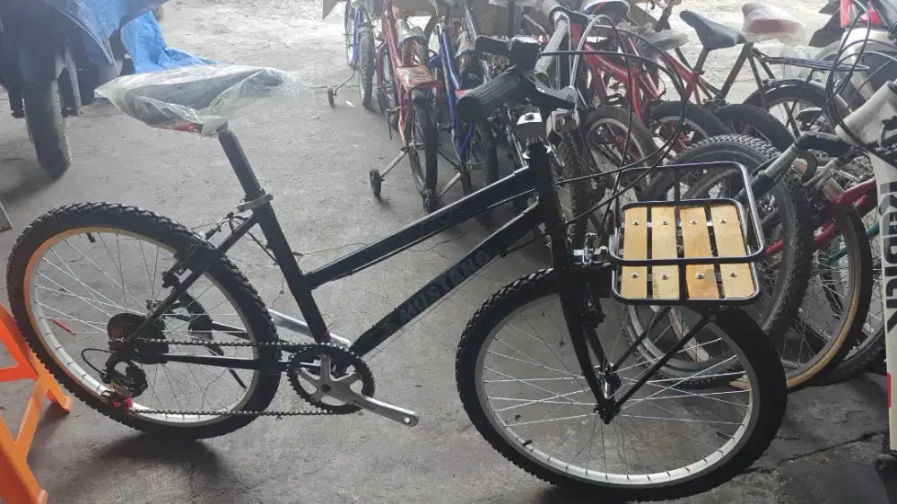 di jual sepeda mustang 24 inci sdh di modifikasi