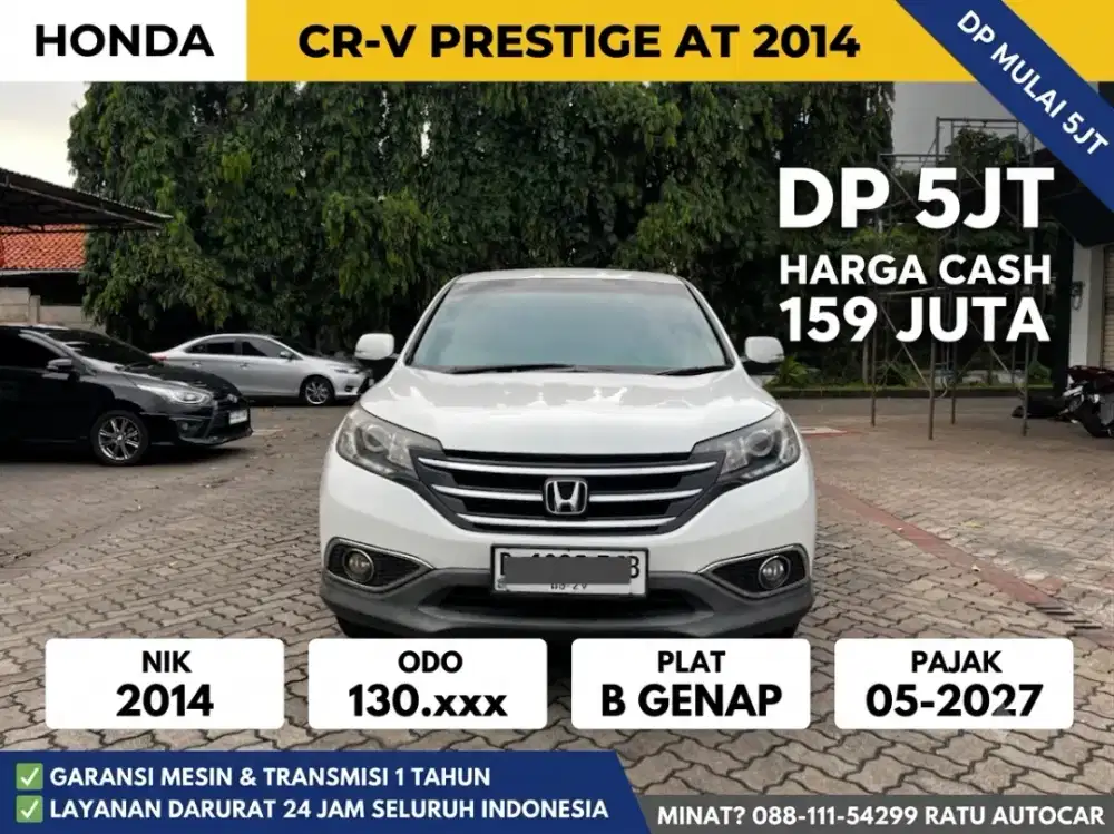 DP 5JT CRV PRESTIGE 2014 MATIC PUTIH