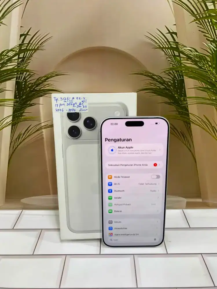 || Iphone 17 Promax 256Gb Silver (Terdaftar Beacukai)