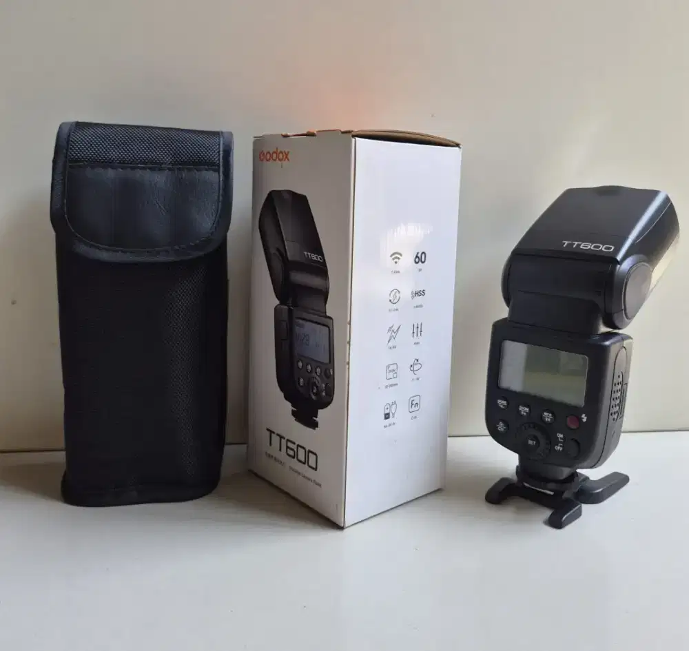 Flash kamera Godox TT600 second full set like new