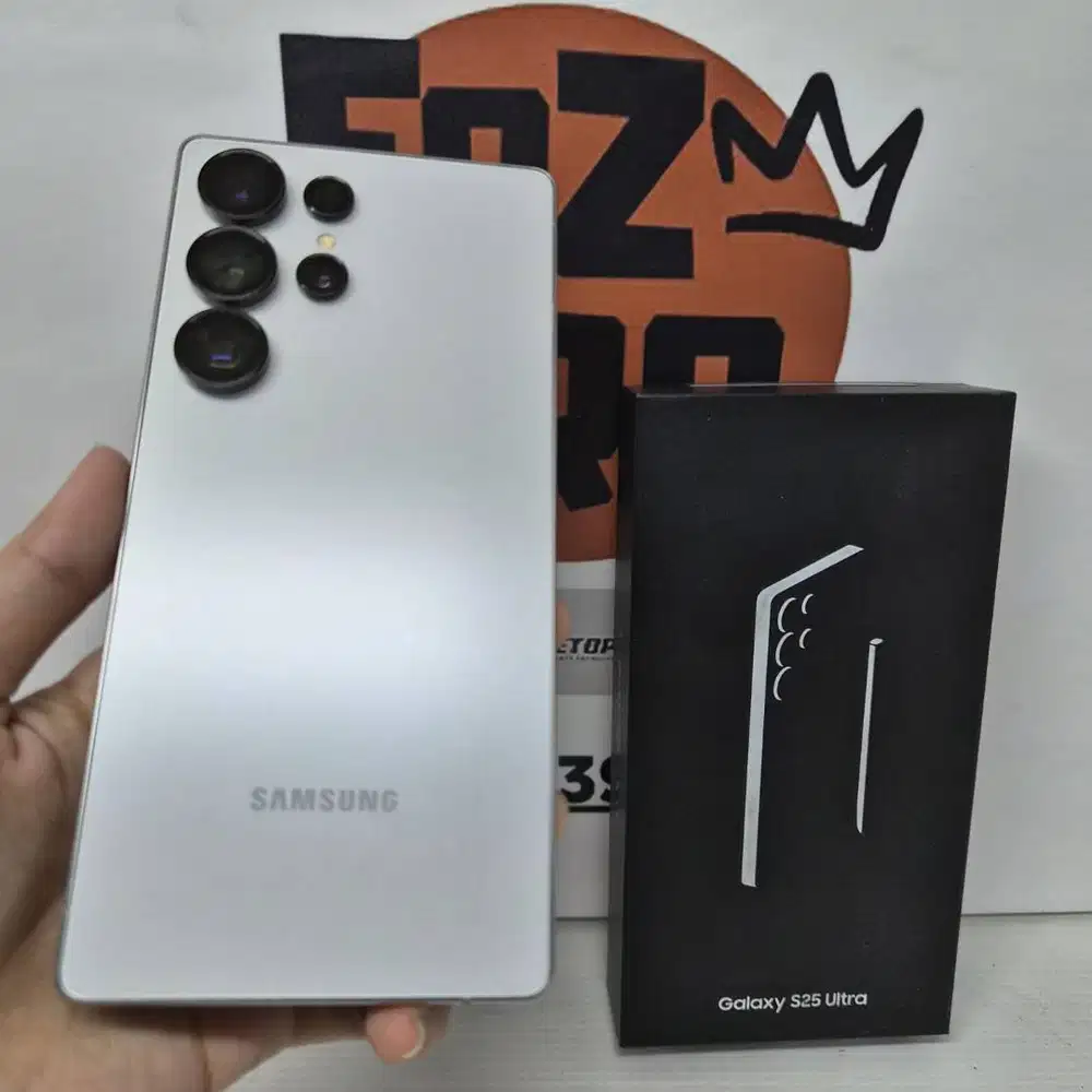 Samsung S25 Ultra Silver White 12/512GB FULLSET Mulus No Minus Ex Sein
