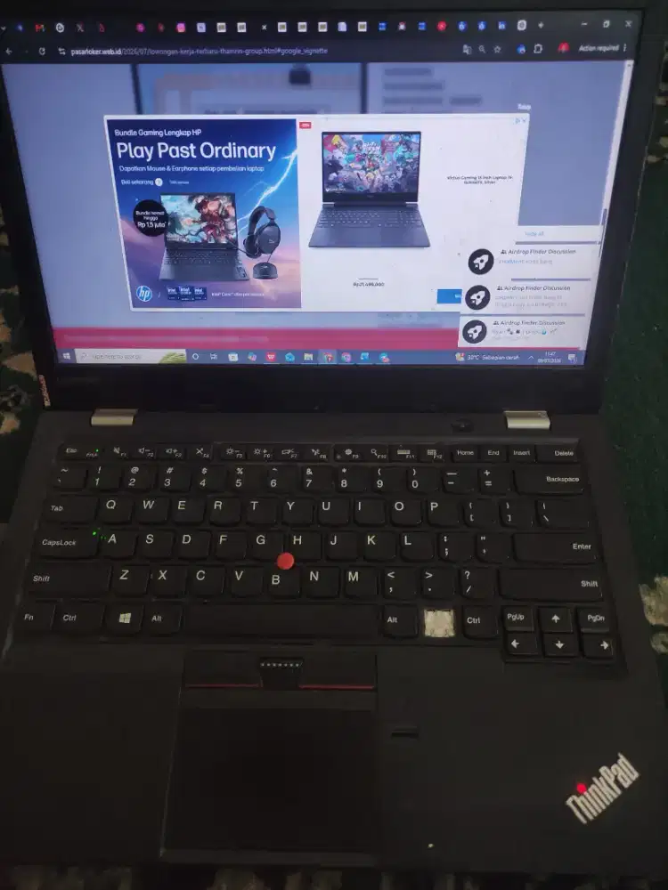 Laptop Lenovo Thinkpad 13 RAM 16/256