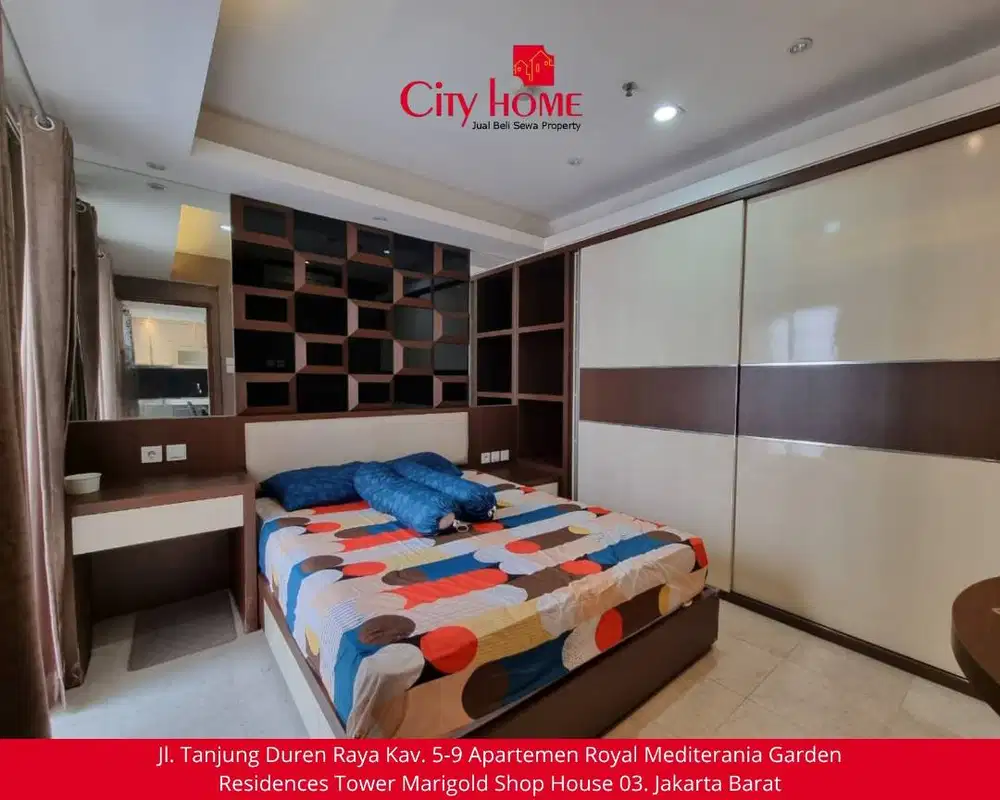 Royal Mediterania Garden 2BR FF 53,5m² Murah Rp1,25M Nego