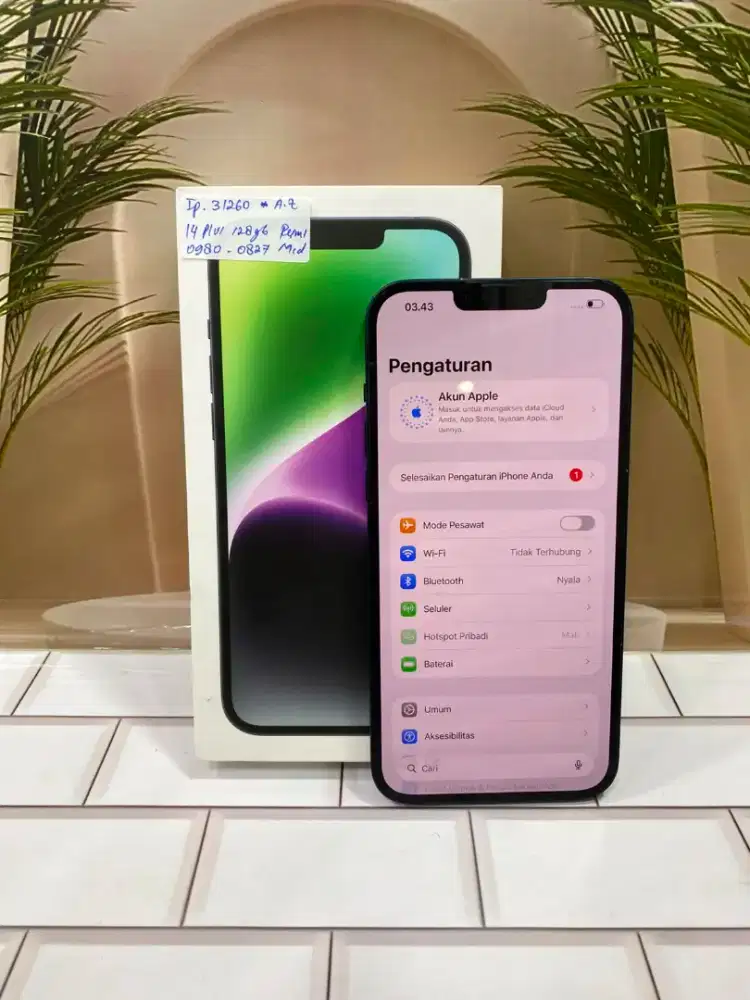 || Iphone 14 Plus 128Gb Midnight (Resmi)