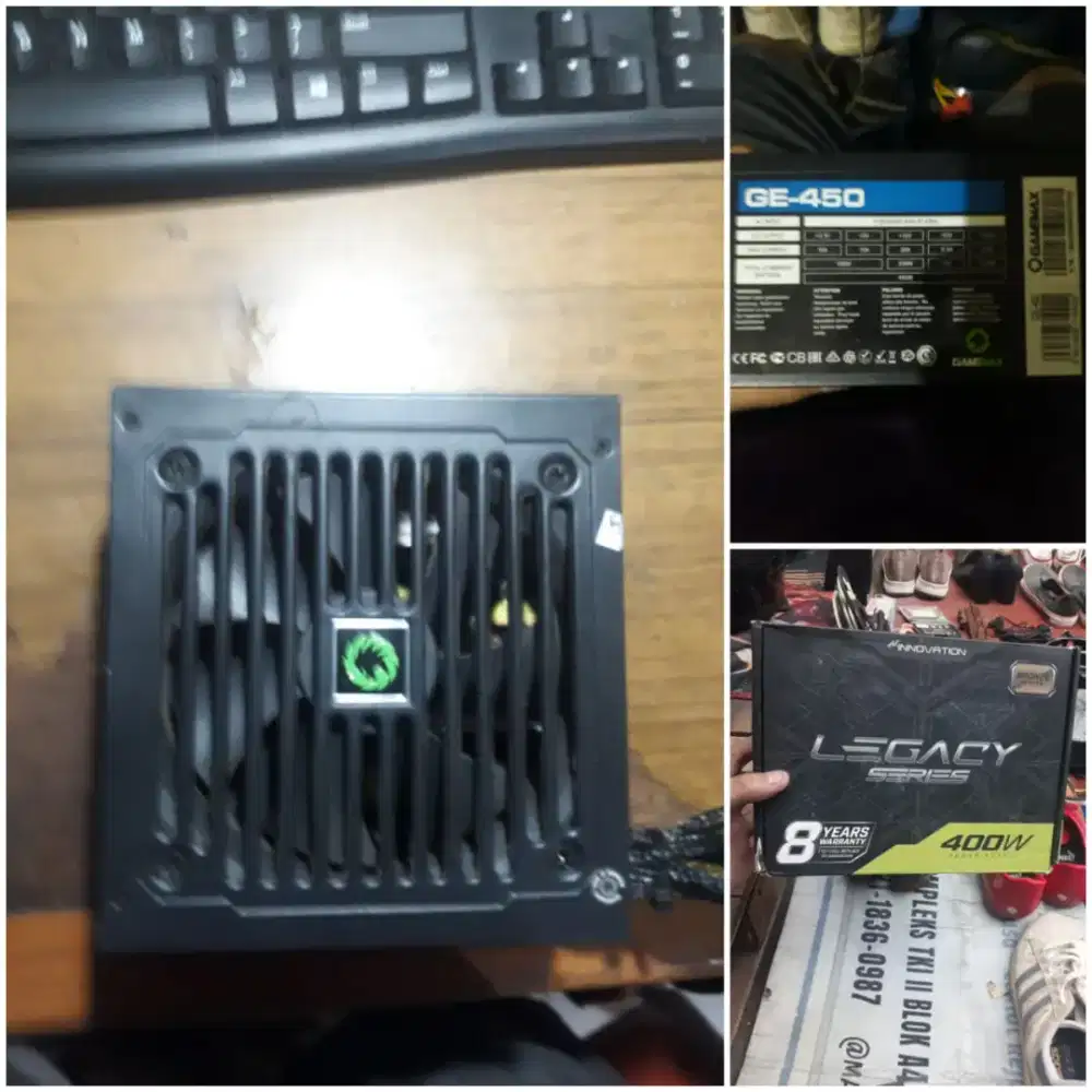 Psu 400watt 80+bronze
Box ada
Kondisi hidup