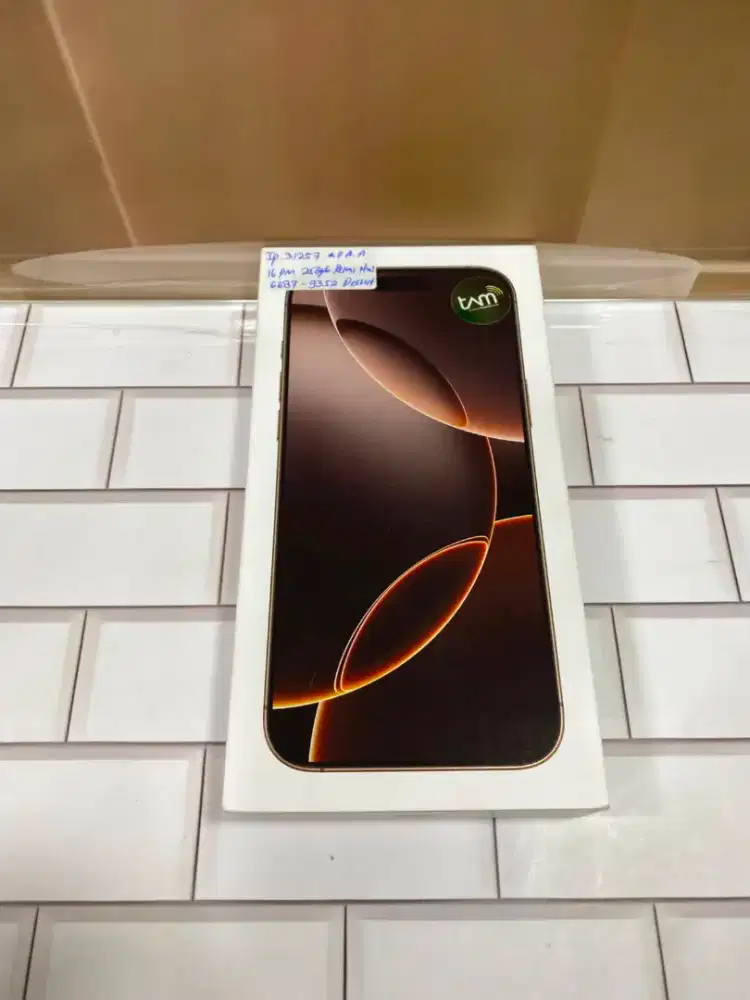 || Iphone 16 Promax 256Gb Dessert New (Resmi)